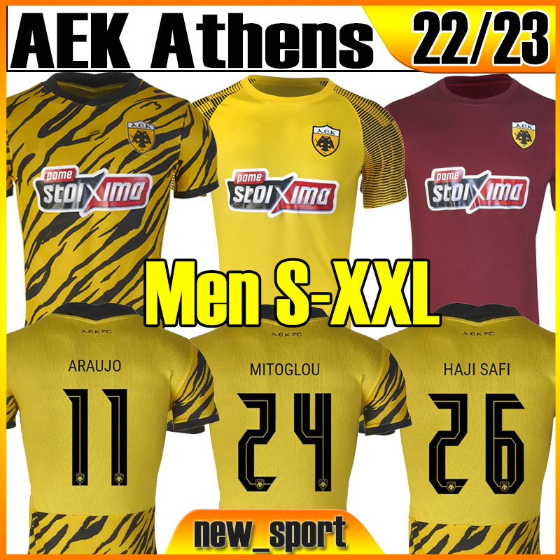 22 23 AEK Athens Araujo aek FC soccer jerseys GARCIA Zuber 2022 2023 foolball shirt N. Amrabat Yellow black Home Away K. Ansarifard jersey P. Mandalos shirts Top Men S-XXL, 22 23 home
22 23 AEK Athens Araujo aek FC soccer jerseys GARCIA Zuber 2022 2023 foolball shirt N. Amrabat Yellow black Home Away K. Ansarifard jersey P. Mandalos shirts Top Men S-XXL, 22 23 home
