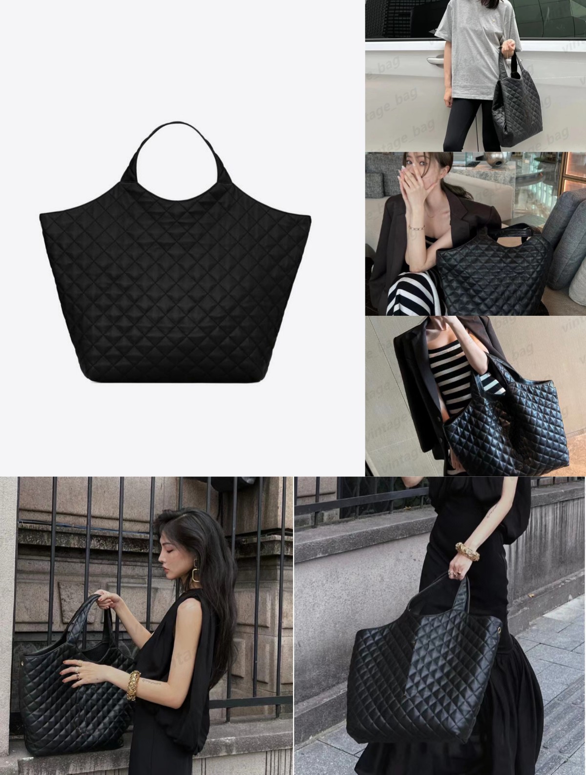 Totes Luxury Designer ICARE Maxi Shopping Bags Mini 2set wallets Gaby Quilted Lambskin Tote ladies Diamond Lattice stitched handbag Shoulder, 33cm black 
Totes Luxury Designer ICARE Maxi Shopping Bags Mini 2set wallets Gaby Quilted Lambskin Tote ladies Diamond Lattice stitched handbag Shoulder, 33cm black