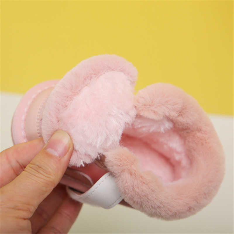 Boots Winter Baby Snow Boots Unisex Leather Toddler Boys Girls Shoes Waterproof Warm Plush Kids Sneaker Soft Bottom Infant Shoes L221011