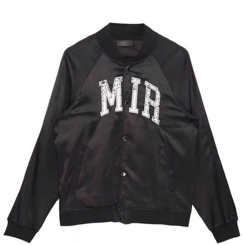American designer jacket mens baseball jackets hip-hop punk am silk embroidered cardigan coat men women sportswear, Black
American designer jacket mens baseball jackets hip-hop punk am silk embroidered cardigan coat men women sportswear, Black