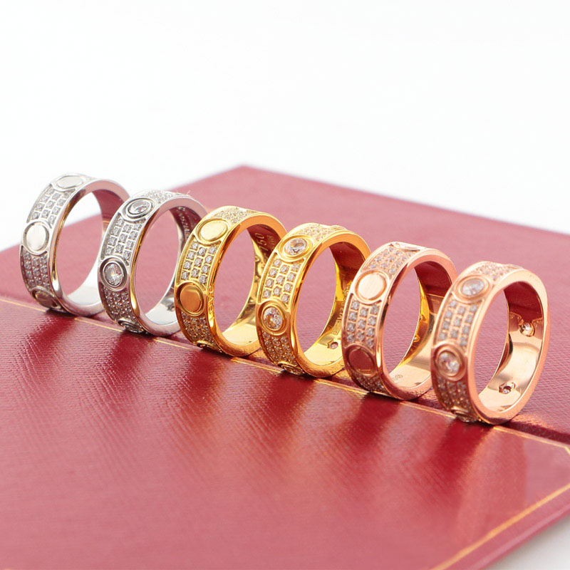 Love Ring Nail Design Diamond Rings Titanium Steel Wedding Engagement Party Jewelry Accessories Couple Gifts Classic Gold Silver Rose-gold Optional
Love Ring Nail Design Diamond Rings Titanium Steel Wedding Engagement Party Jewelry Accessories Couple Gifts Classic Gold Silver Rose-gold Optional