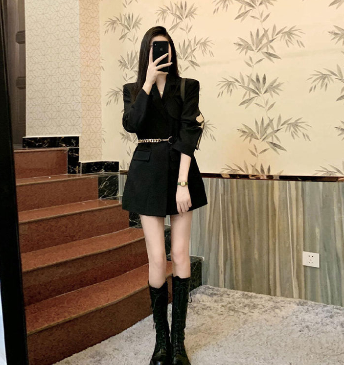 cool womens dress high cool temperament goddess style high sense suit dresser