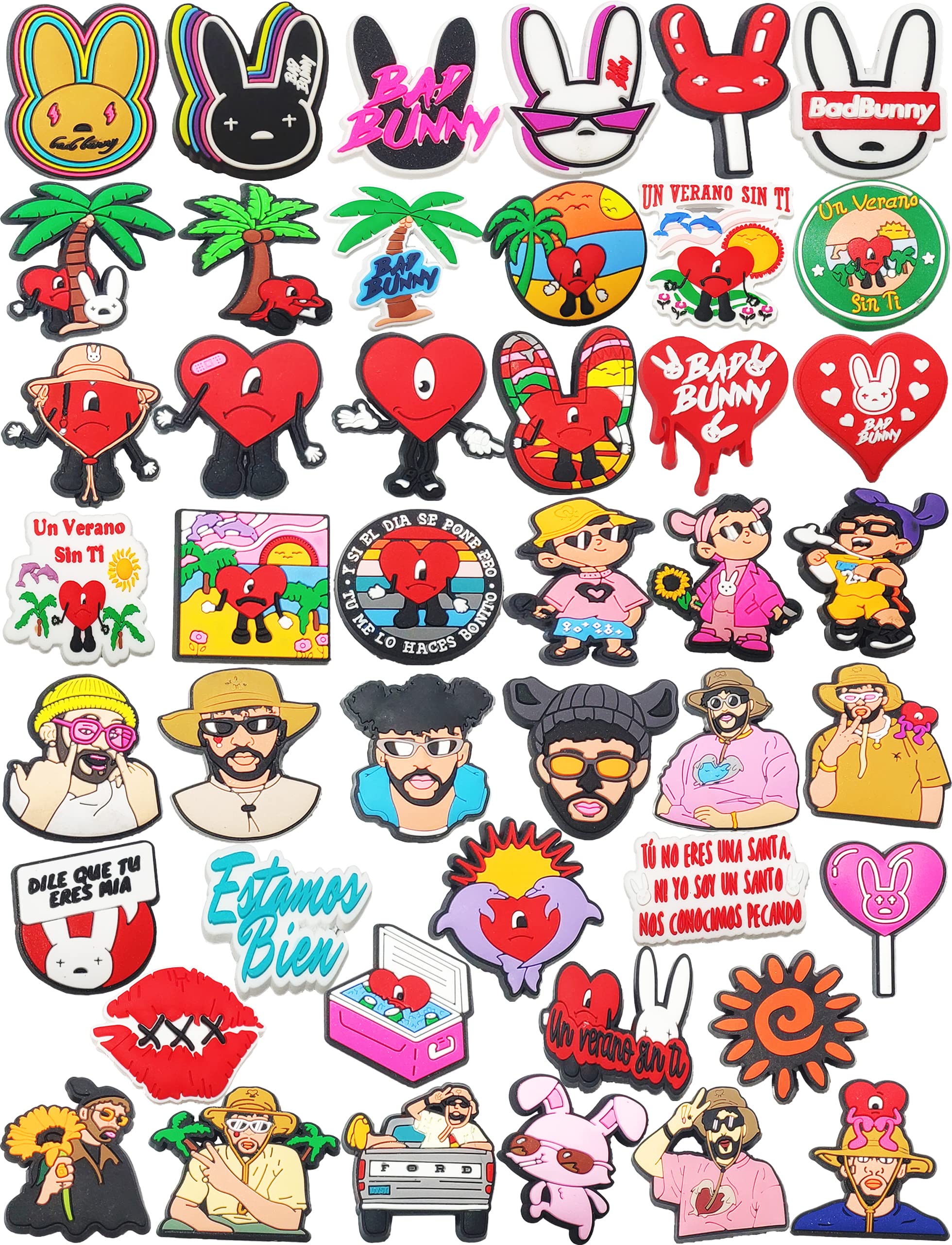 Shoe Parts Accessories Bad Bunny Croc Charm Un Verano Sin Ti Charms Decorations Clogs Cute Pack For Men Women Kids Boys Girls Party Otltp
Shoe Parts Accessories Bad Bunny Croc Charm Un Verano Sin Ti Charms Decorations Clogs Cute Pack For Men Women Kids Boys Girls Party Otltp