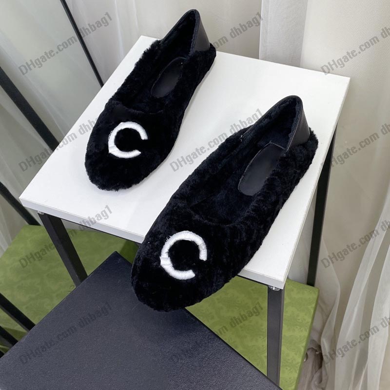 Womens Wool Flat Heels Dress Shoes Loafers Slip-on Designer Round Toes Winter Warm Sandals Fashion Black khaki Letter Pumps And Slingbacks Ballerinas Espadrilles, Shoes box
Womens Wool Flat Heels Dress Shoes Loafers Slip-on Designer Round Toes Winter Warm Sandals Fashion Black khaki Letter Pumps And Slingbacks Ballerinas Espadrilles, Shoes box
