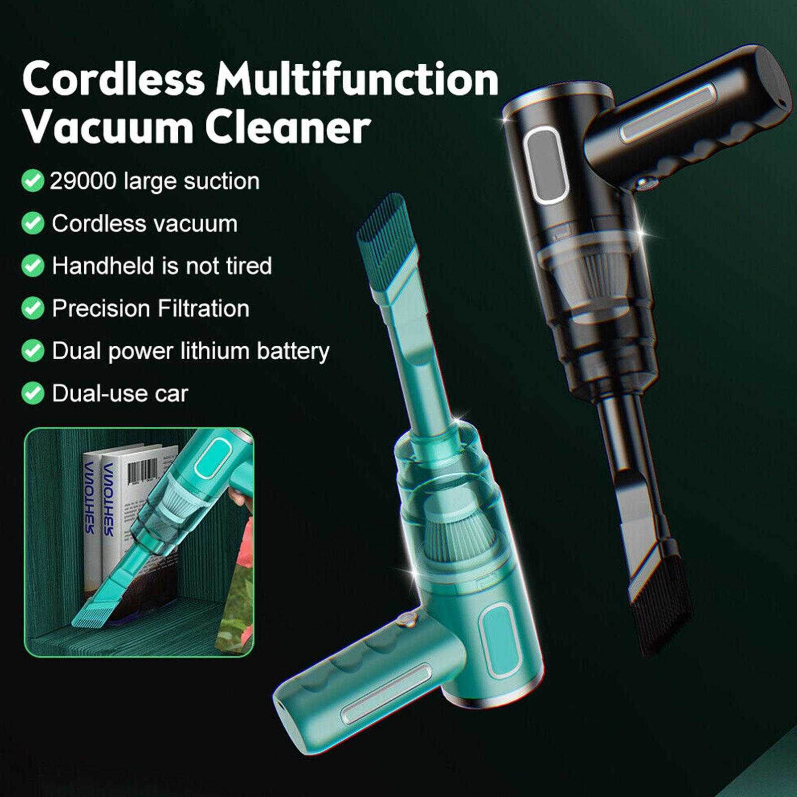 29000PA Wireless Car USB Portable Household Dual-Use Rechargeable Wet Dry Mini Vacuum Cleaner 120W 1012