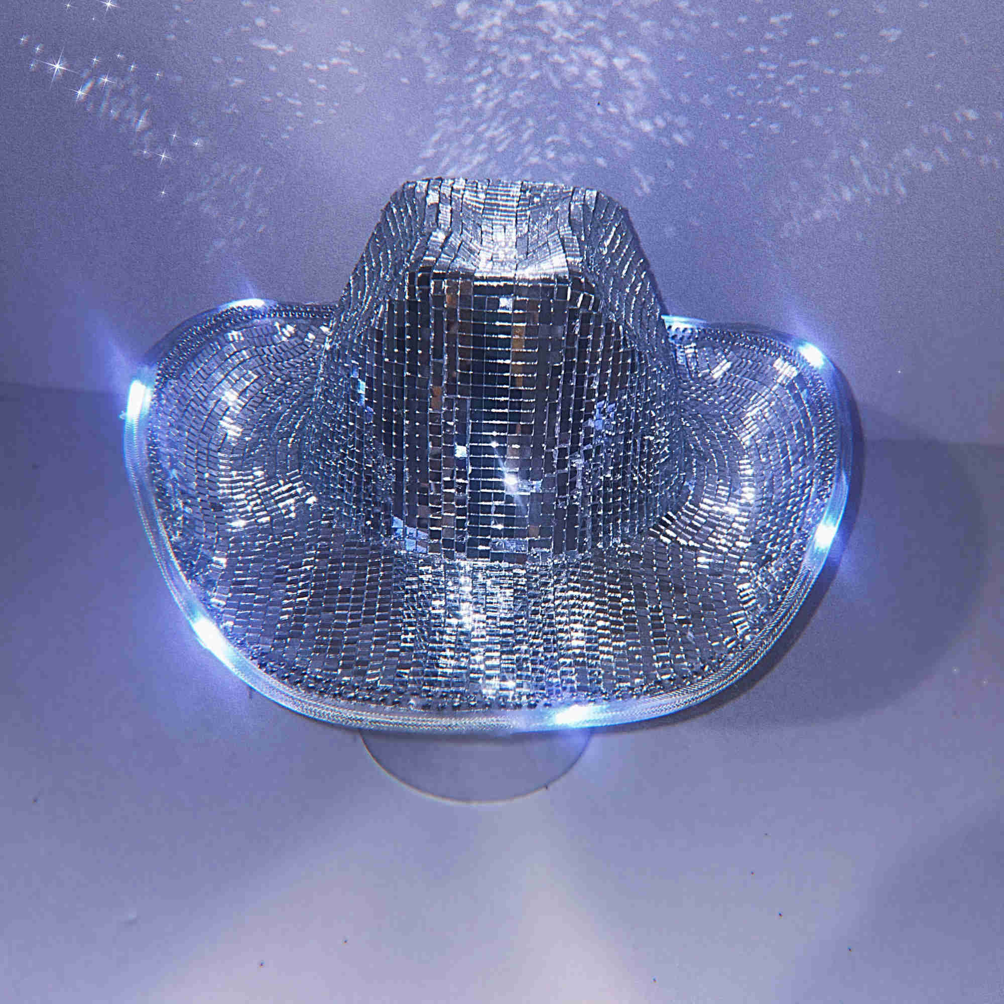 Party Hats New Fashion ic Disco Ball Cowboy Festival Glass Glitter Cap Mirror For DJ Club Stage Bar Dance L2210129041899