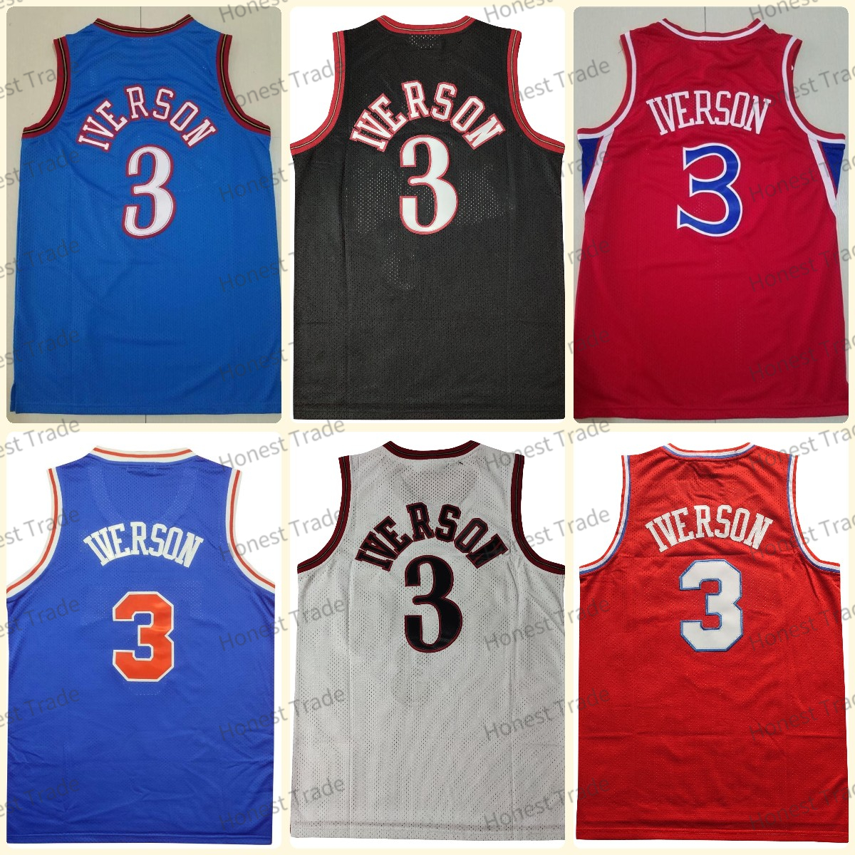 Retro Movie Basketball Jersey 3 Allen Iverson Vintage Mens Stitched Jerseys Mesh 2002-03 1996-97, Men jersey
Retro Movie Basketball Jersey 3 Allen Iverson Vintage Mens Stitched Jerseys Mesh 2002-03 1996-97, Men jersey