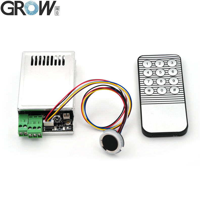 GROW KL216 R502-A DC10-30V Relay Output Remote Control Fingerprint Access Control Board With Jog Mode/Ignition Mode/Self-locking