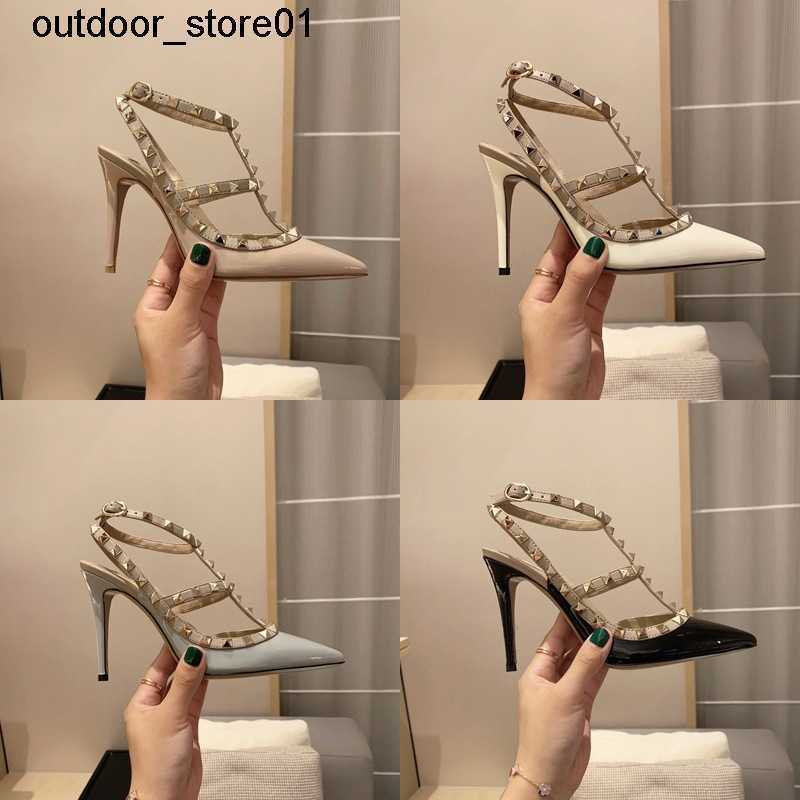 Designer Sandals Luxury high heels thin heel buckle sandal women summer leather pointed rivet slippers Valentinoe''Valentinoity yXz, Color 6
Designer Sandals Luxury high heels thin heel buckle sandal women summer leather pointed rivet slippers Valentinoe''Valentinoity yXz, Color 6