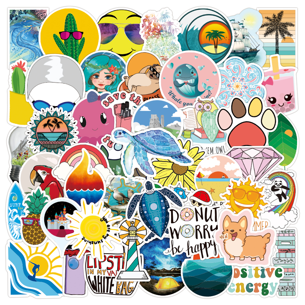 100pcs Vsco Beach Scenery Sticker Cute Cartoon Waterproof Stickers Pack For Laptop Diy Luggage Notebook Car, 100pcs-e-191
100pcs Vsco Beach Scenery Sticker Cute Cartoon Waterproof Stickers Pack For Laptop Diy Luggage Notebook Car, 100pcs-e-191
