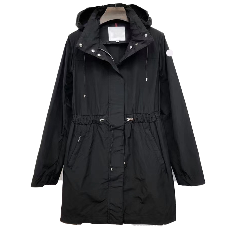 Designer Women' Trench Coats Medium Long Drawstring Waistband Loose Breathable Hoodie Coat Embroidered Badge Long Sleeve Lightweight, Black
Designer Women' Trench Coats Medium Long Drawstring Waistband Loose Breathable Hoodie Coat Embroidered Badge Long Sleeve Lightweight, Black