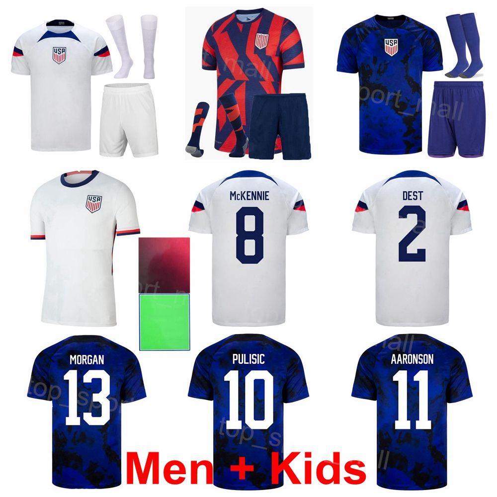 USA Men Kids American Soccer Christian Pulisic Jerseys Set Alex Morgan Megan Rapinoe Ricardo Pepi Brenden Aaronson Football Shirt Kits World Cup 22-23 National Team, Men with patch8
USA Men Kids American Soccer Christian Pulisic Jerseys Set Alex Morgan Megan Rapinoe Ricardo Pepi Brenden Aaronson Football Shirt Kits World Cup 22-23 National Team, Men with patch8
