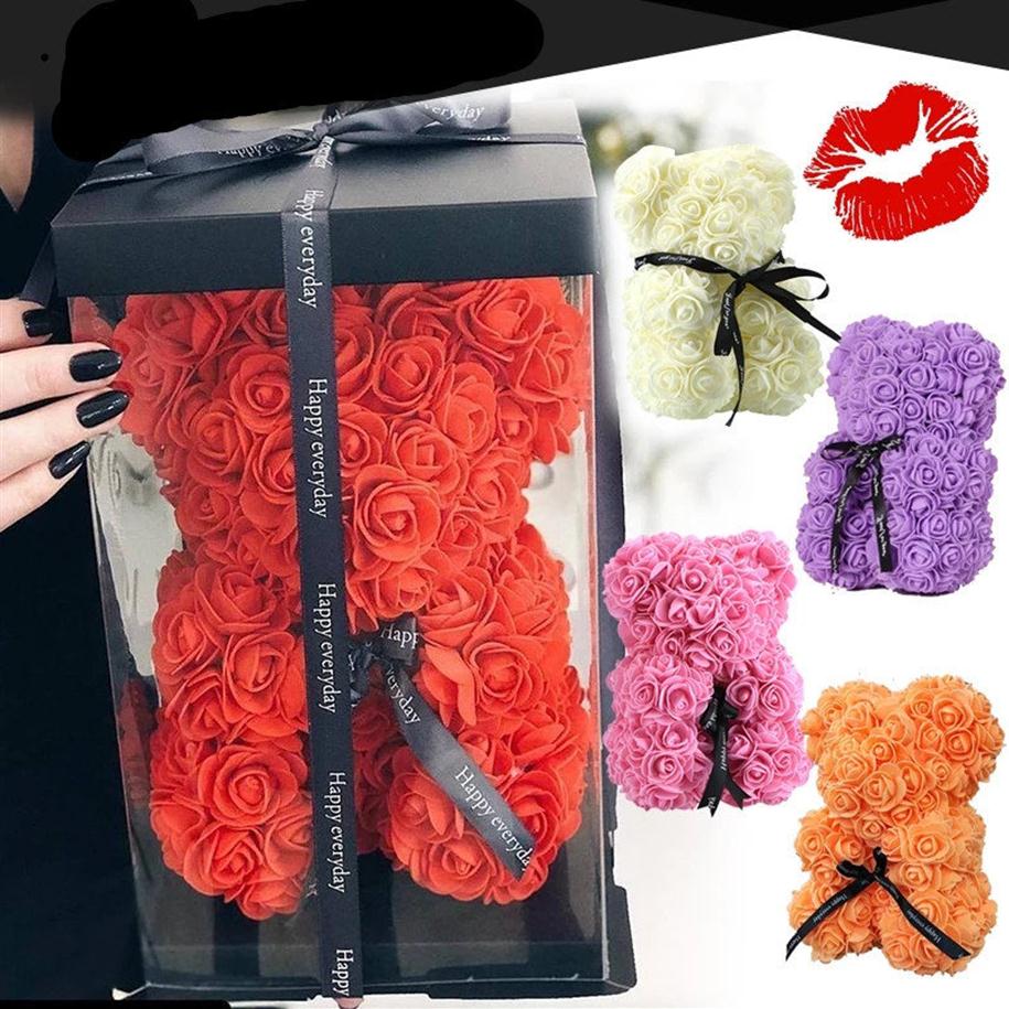 Rose Bear NEW Valentines Day Gift 25cm Flower Bear Artificial Flower Decoration Christmas Gift For Girlfriend Wedding Decoration257D, Customize
Rose Bear NEW Valentines Day Gift 25cm Flower Bear Artificial Flower Decoration Christmas Gift For Girlfriend Wedding Decoration257D, Customize