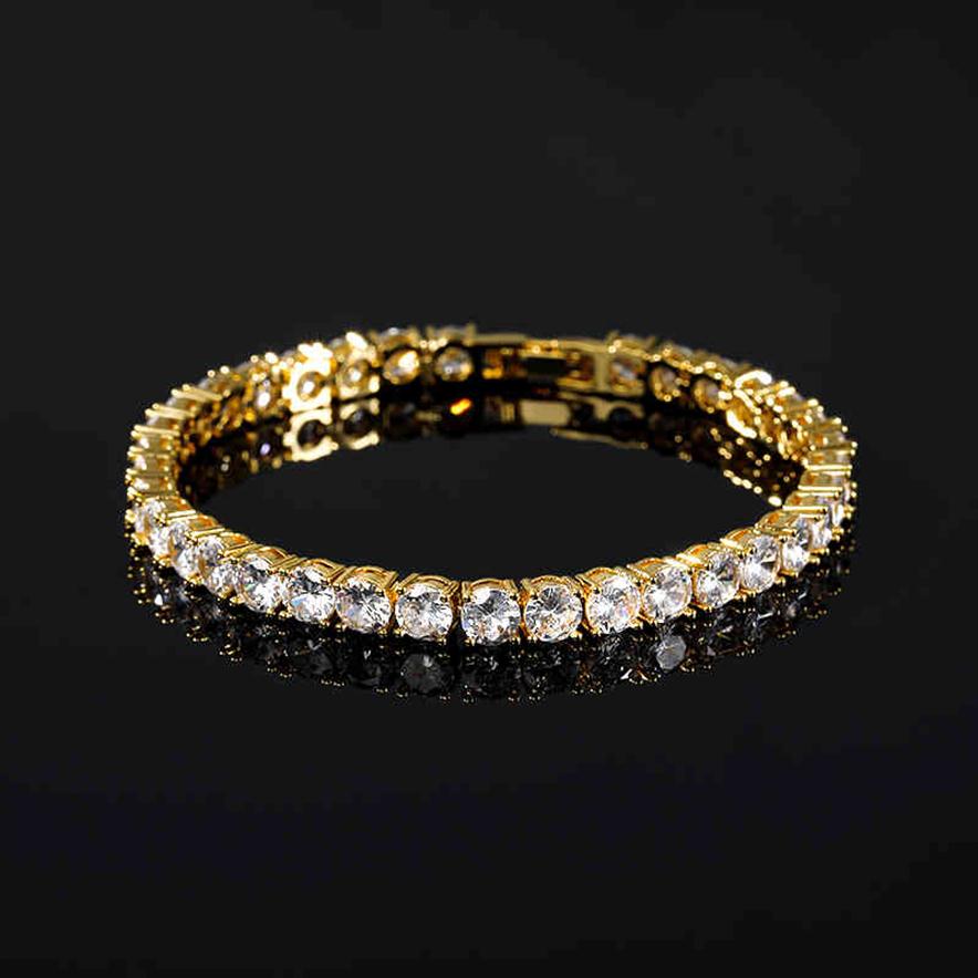 Cubic Zircon Bracelets For Women New Fashion Charm Gold Square Link Wristband Chain Braclets Gift Zircon Jewelry Bracelets X0