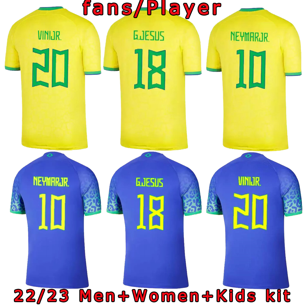 2022 Brazils VINI JR.Soccer Jersey tee 2022 23 CASEMIRO National Team G.JESUS P.COUTINHO Shirt Away L.PAQUETA T.SILVA PELE MARCELO Football uniform, The fans version of the suit
2022 Brazils VINI JR.Soccer Jersey tee 2022 23 CASEMIRO National Team G.JESUS P.COUTINHO Shirt Away L.PAQUETA T.SILVA PELE MARCELO Football uniform, The fans version of the suit
