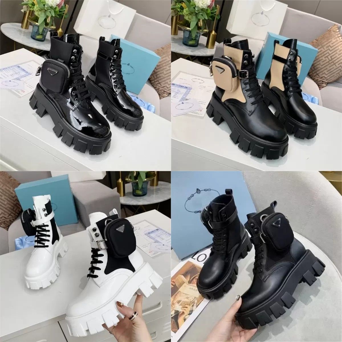 2022 Fashion Womens Half Boots Motorcycle Boot Booties Shoes Monolith Shiny Leather Nylon Fashion Thick Rubber Sole Top Designer Ladies Winter Wallet EU 35-41 Size, Box
2022 Fashion Womens Half Boots Motorcycle Boot Booties Shoes Monolith Shiny Leather Nylon Fashion Thick Rubber Sole Top Designer Ladies Winter Wallet EU 35-41 Size, Box