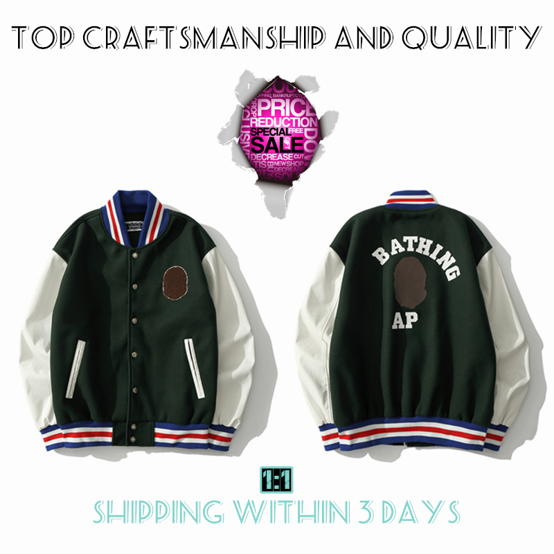 Top Craftsmanship Mens jackets Shark mens Star Spots designers coat Varsity co-branding Stylist storm ghosts Military style Camouflage jacket Baseball wear J1-10