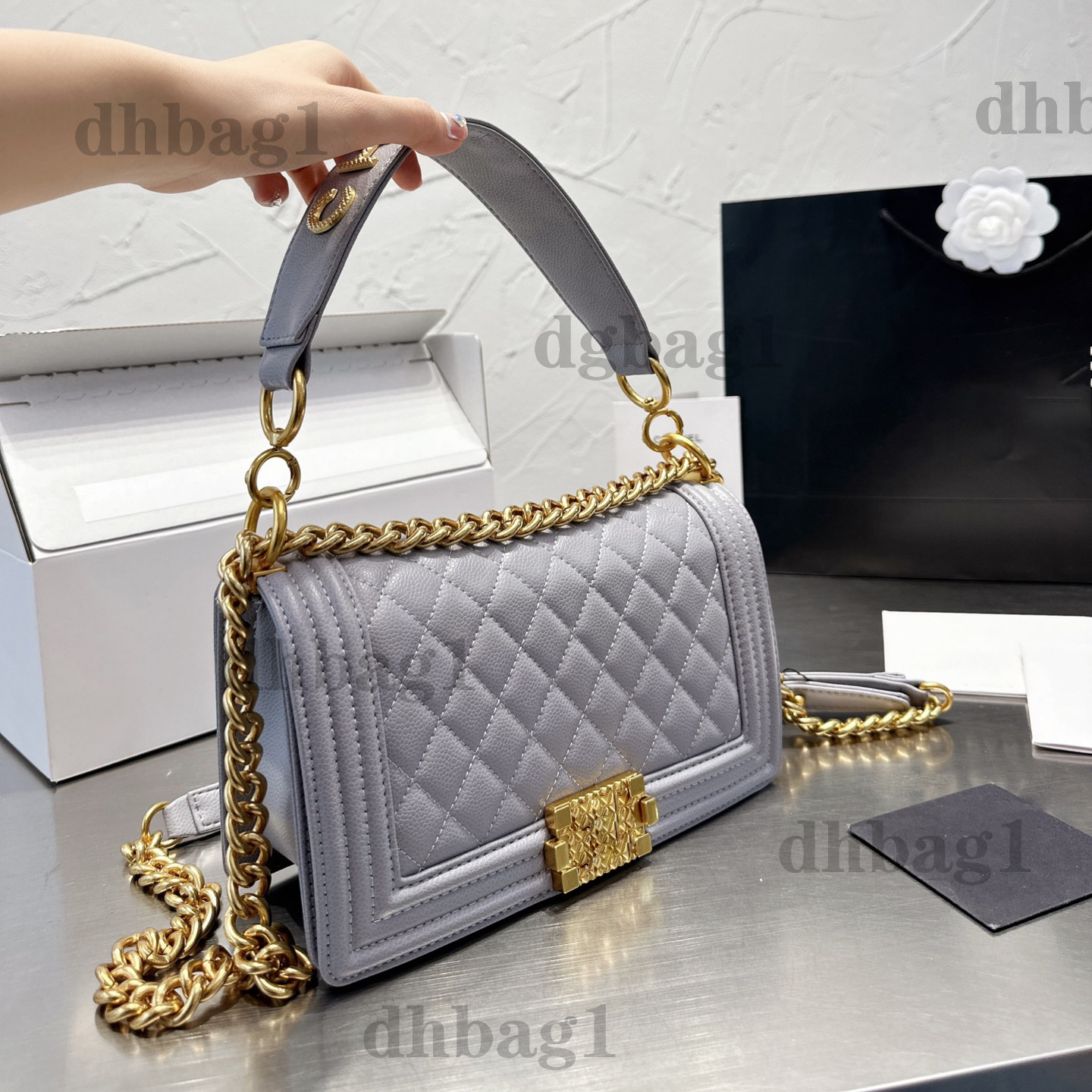 Luxury Boy Flap Bag Shoulder Hand Shank Multicolor Cowhide Genuine Leather Metal Chain Vintage Original Hardware Fashine Classical Crossbody Wallet Card Coin, Black
Luxury Boy Flap Bag Shoulder Hand Shank Multicolor Cowhide Genuine Leather Metal Chain Vintage Original Hardware Fashine Classical Crossbody Wallet Card Coin, Black