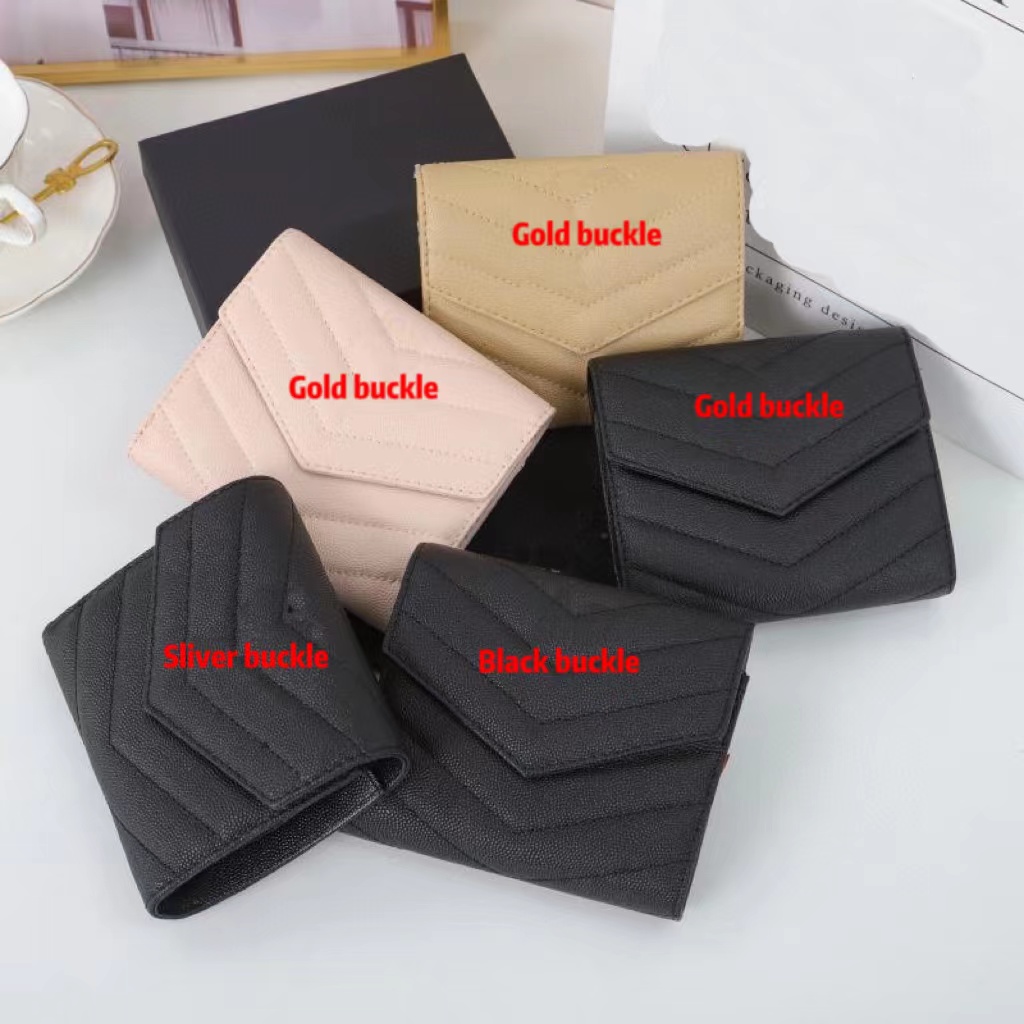 Fashion letter Y Wallet Caviar Tri-fold Wallets Luxury Designer women purse Leather Card Holder Business Credit Card Holder money with box 0655, Black buckle
Fashion letter Y Wallet Caviar Tri-fold Wallets Luxury Designer women purse Leather Card Holder Business Credit Card Holder money with box 0655, Black buckle