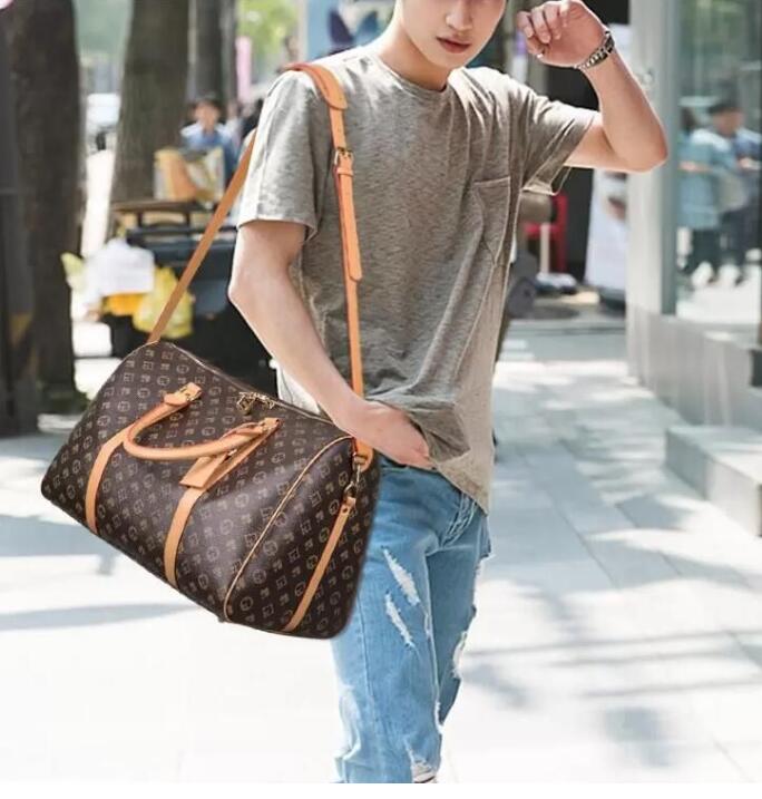 Designers Travel Suitcase Luggage Fashion pu leather Luxurys Men Women Trunk Bag Flowers Letters Purse Spinner Universal Wheel Duffel Bags 55cm 001
