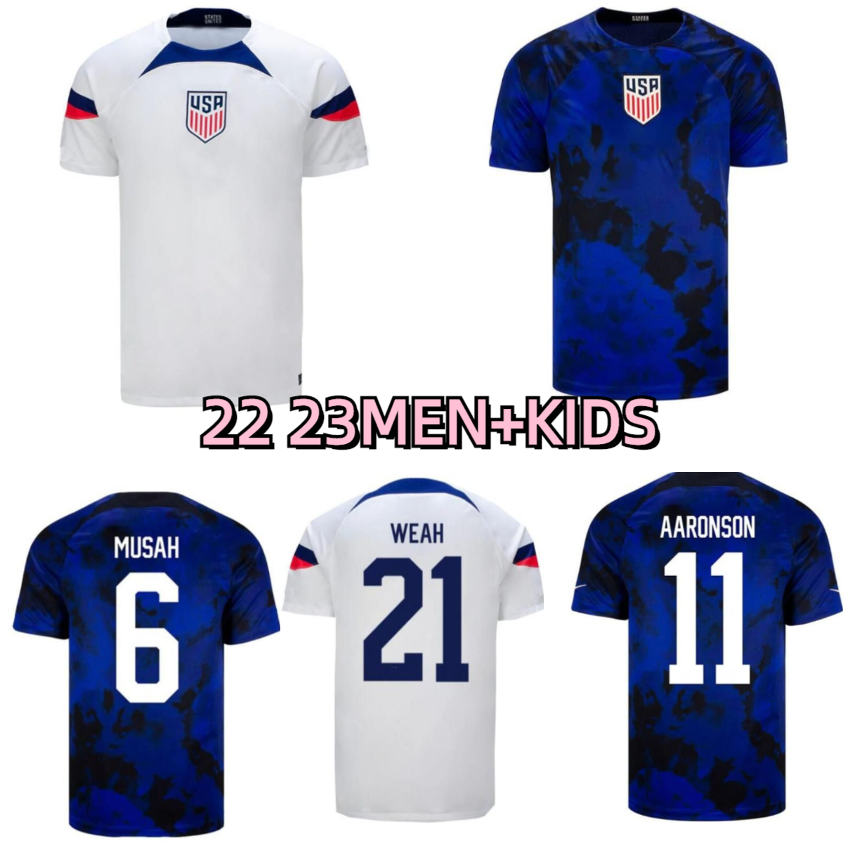 McKENNIE 2022 Soccer Jerseys ERTZ ALTIDORE 22 23 PULISIC USAS REYNA McKENNIE MORRIS DEST YEDLIN ADAMS America Football United States USMNT LLETGET Men Kids Kit, Away kids
McKENNIE 2022 Soccer Jerseys ERTZ ALTIDORE 22 23 PULISIC USAS REYNA McKENNIE MORRIS DEST YEDLIN ADAMS America Football United States USMNT LLETGET Men Kids Kit, Away kids