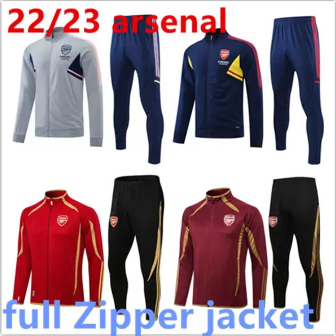 22/23 PEPE Arsen Soccer jackets kit 22022 2023 Gunners CEBALLOS HENRY GUENDOUZI SMITH ROWE WILLIAN TIERNEY ODEGAARD SAKA THOMAS Football tracksuit Survetement