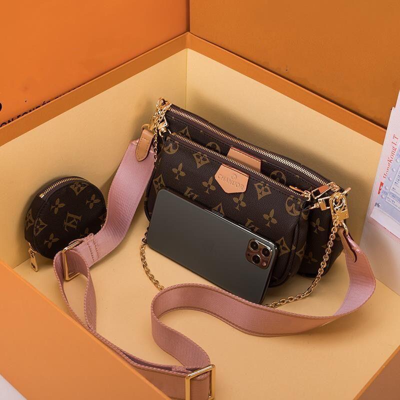 Wallet Luxurys handbag Bags 3 pcs bag wallets lady designer purse ladies purses shoulder crossbody bag
