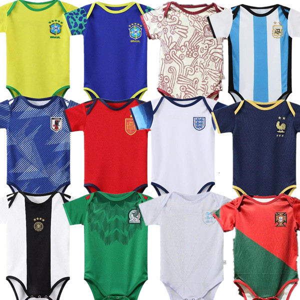 22 23 World Cup Baby kit soccer jersey 2022 2023 national team kids suit 6 to 18 months boys child sets home away football shirt Uniform
22 23 World Cup Baby kit soccer jersey 2022 2023 national team kids suit 6 to 18 months boys child sets home away football shirt Uniform