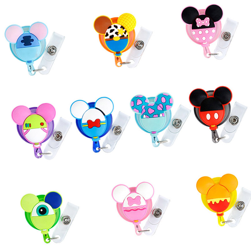 Cartoon Silicone Retractable Files Reel Clip Student Nurse ID Card Badges Holder accessories Hospital School Office Supplies
Cartoon Silicone Retractable Files Reel Clip Student Nurse ID Card Badges Holder accessories Hospital School Office Supplies