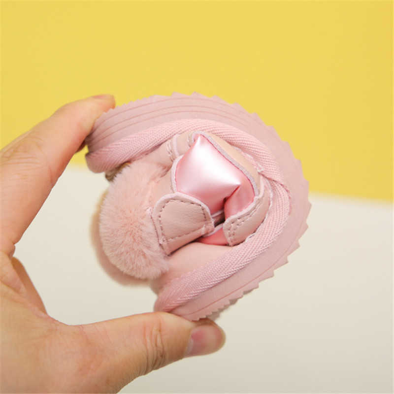 Boots Winter Baby Snow Boots Unisex Leather Toddler Boys Girls Shoes Waterproof Warm Plush Kids Sneaker Soft Bottom Infant Shoes L221011