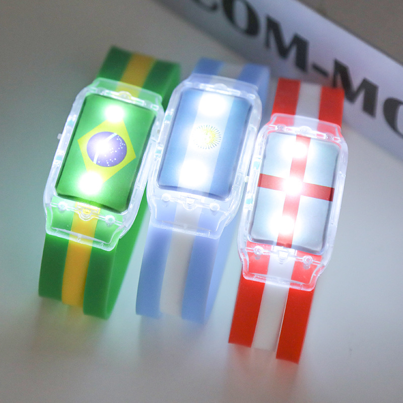 Glow LED Bands Party World Cup 2022 Flag Bracelet Wristband National Football Elastic Bracelets Souvenir Unisex
Glow LED Bands Party World Cup 2022 Flag Bracelet Wristband National Football Elastic Bracelets Souvenir Unisex