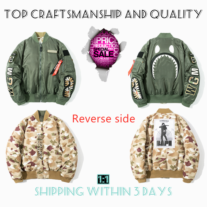 Top Craftsmanship Mens jackets Shark mens Star Spots designers coat Varsity co-branding Stylist Cotton clothes Military style Camouflage jacket Baseball wear MY9, No.6
Top Craftsmanship Mens jackets Shark mens Star Spots designers coat Varsity co-branding Stylist Cotton clothes Military style Camouflage jacket Baseball wear MY9, No.6