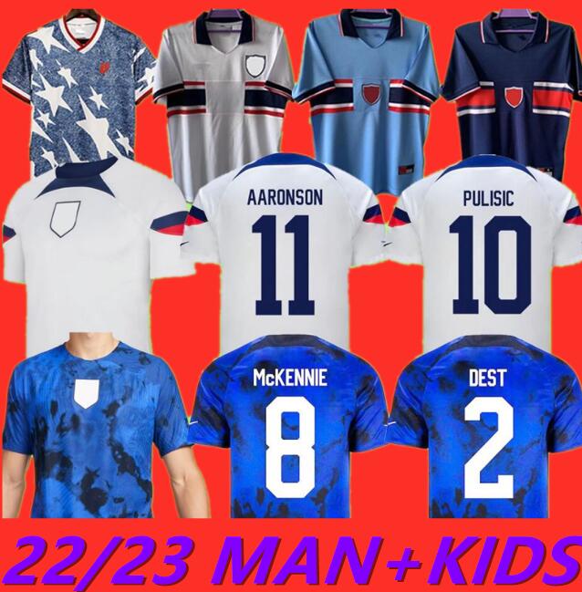 2022 UsAs America soccer jerseys American 2023 PULISIC AARONSON 22 23 football shirt world cup uniform 1994 retro vintage 94 United kids kit states home away men 825
2022 UsAs America soccer jerseys American 2023 PULISIC AARONSON 22 23 football shirt world cup uniform 1994 retro vintage 94 United kids kit states home away men 825