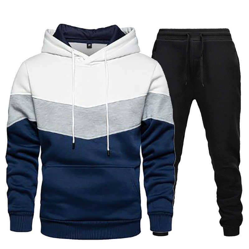 Men' Tracksuits Tracksuit Casual Hoodies and Sweatpants Two Piece Sets Winter Sports Suit Outdoor Sweatshirt Set Fashion Male Clothing G221011, White
Men' Tracksuits Tracksuit Casual Hoodies and Sweatpants Two Piece Sets Winter Sports Suit Outdoor Sweatshirt Set Fashion Male Clothing G221011, White