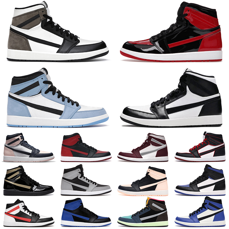 Jumpman 1 Basketball Shoes Men Women 1s Bred Patent Banned Dark Mocha University Blue Bordeaux Light Smoke Grey Mens Trainers Outdoor Sports Sneakers GAI
Jumpman 1 Basketball Shoes Men Women 1s Bred Patent Banned Dark Mocha University Blue Bordeaux Light Smoke Grey Mens Trainers Outdoor Sports Sneakers GAI