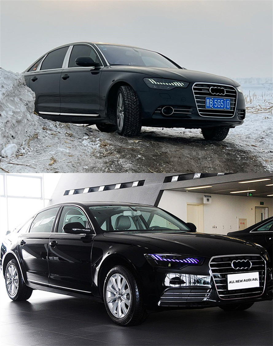 Car Lights For Audi A6 C7 20 12-20 15 LED Auto Headlights Assembly Upgrade A7 Design Dynamic Lamp Tool Accessories Kit