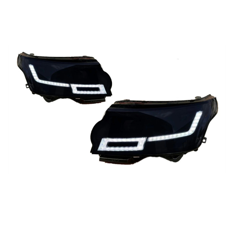 Full Headlights For Range Rover 20 13-20 17 Head Light LED Daytime Running Lights Replacement Head Lamps