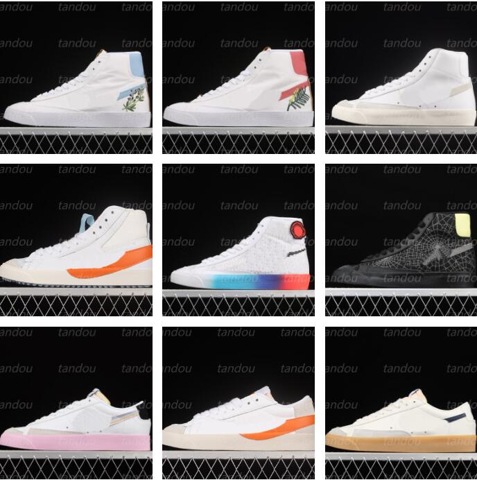 Blazer Mid Low 77 Shoes Designer Vintage Jumbo Casual Canvas Shoe Men Women Blazers OG Indigo Arctic Punch Sail Gum Trainers Sneakers Size, Color 20
Blazer Mid Low 77 Shoes Designer Vintage Jumbo Casual Canvas Shoe Men Women Blazers OG Indigo Arctic Punch Sail Gum Trainers Sneakers Size, Color 20