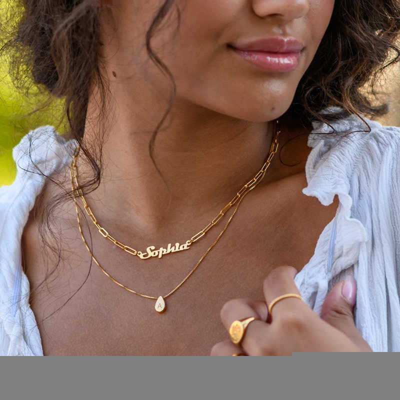 Pendant Necklaces Custom Pin Chain Name Necklace Fashion Jewelry Stainless Steel Paperclip Personalized Nameplate Necklaces For Women Gifts L221011
Pendant Necklaces Custom Pin Chain Name Necklace Fashion Jewelry Stainless Steel Paperclip Personalized Nameplate Necklaces For Women Gifts L221011