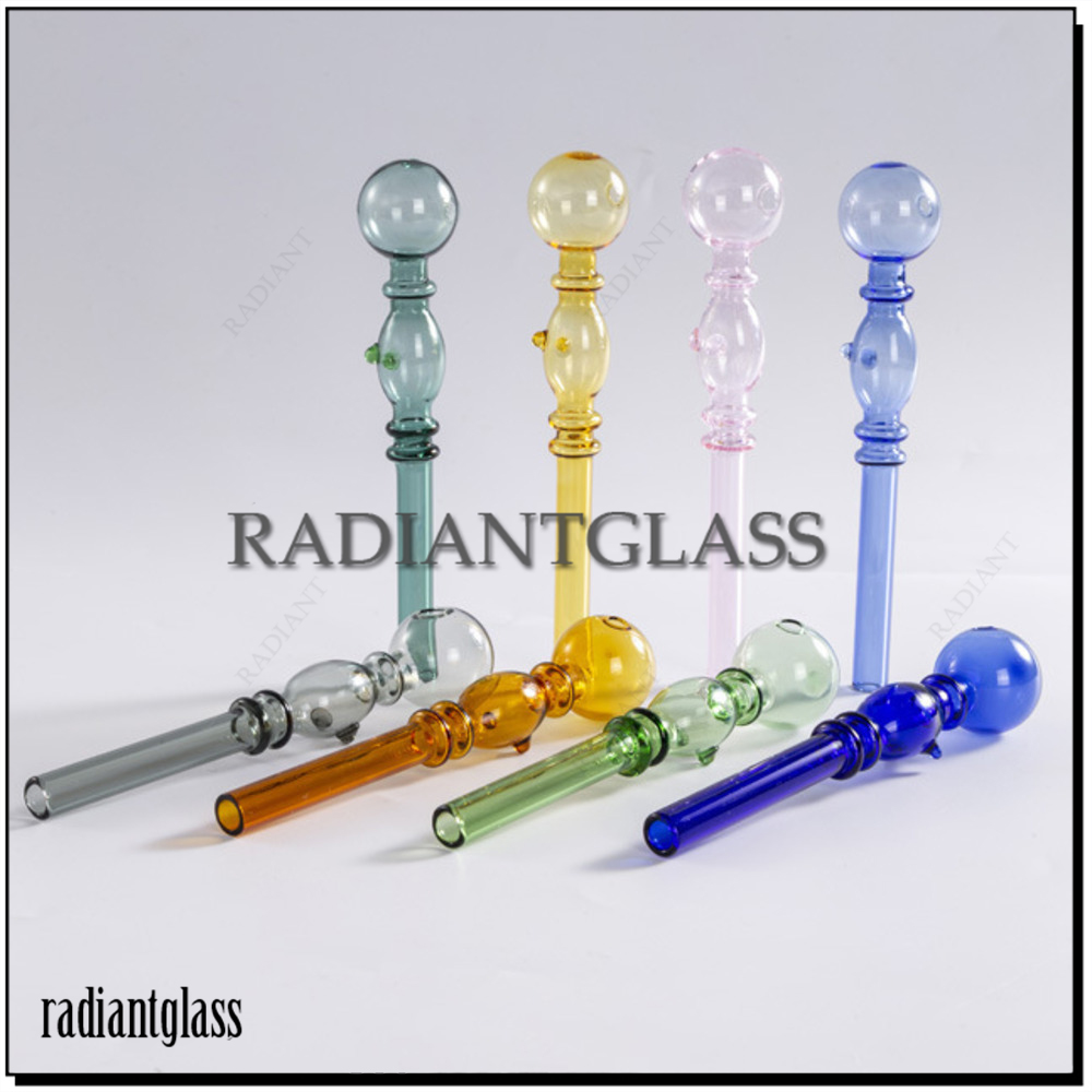 Hand glass Smoking Pipes oil burner pipe with Approx 14cm Colorful Thick Pyrex Heady material
Hand glass Smoking Pipes oil burner pipe with Approx 14cm Colorful Thick Pyrex Heady material