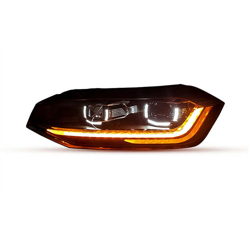Car Headlights For Polo Virtus 20 17-2021 New Polo Daytime Running Light Fog Parking Lamps Auto Part Assembly