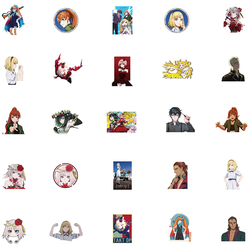 50Pcs Animation Takt Op Destiny Stickers game Graffiti Kids Toy Skateboard car Motorcycle Bicycle Sticker Decals Wholesale