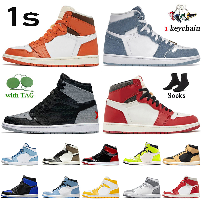 1s High OG Starfish Jumpman 1 Basketball Shoes Retro Sneakrers For Women Mens Denim Lost Found Heirloom Patent Bred University Blue Wolf, A58 dark marina blue 36-47
1s High OG Starfish Jumpman 1 Basketball Shoes Retro Sneakrers For Women Mens Denim Lost Found Heirloom Patent Bred University Blue Wolf, A58 dark marina blue 36-47