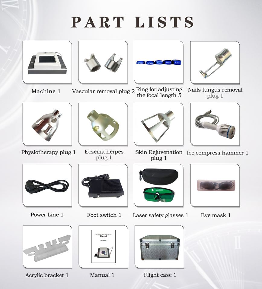 Factory direct sale 980 nm laser vascular removal machine ce approved with 6 heads treatment / OEM ODM