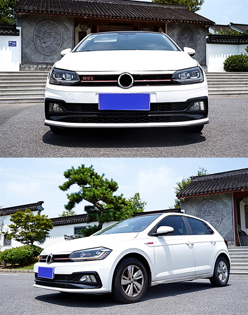 Car Headlights For Polo Virtus 20 17-2021 New Polo Daytime Running Light Fog Parking Lamps Auto Part Assembly