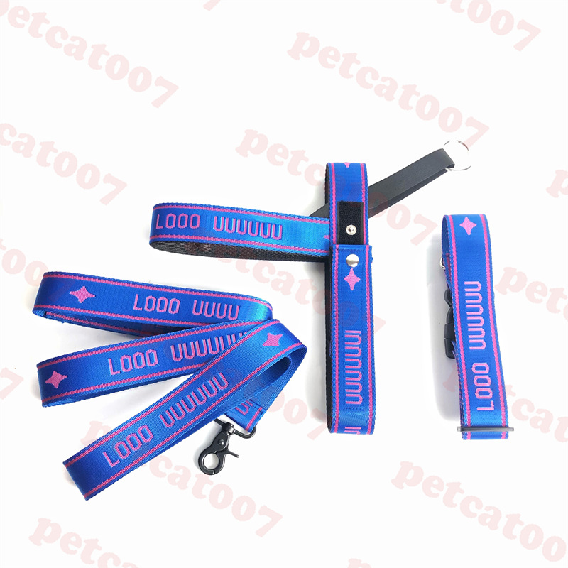 Designer Pet Collar Leashes Three Piece Set Letter Jacquard Dog Chest Strap Traction Rope High End Pets Collars Much Colors
Designer Pet Collar Leashes Three Piece Set Letter Jacquard Dog Chest Strap Traction Rope High End Pets Collars Much Colors