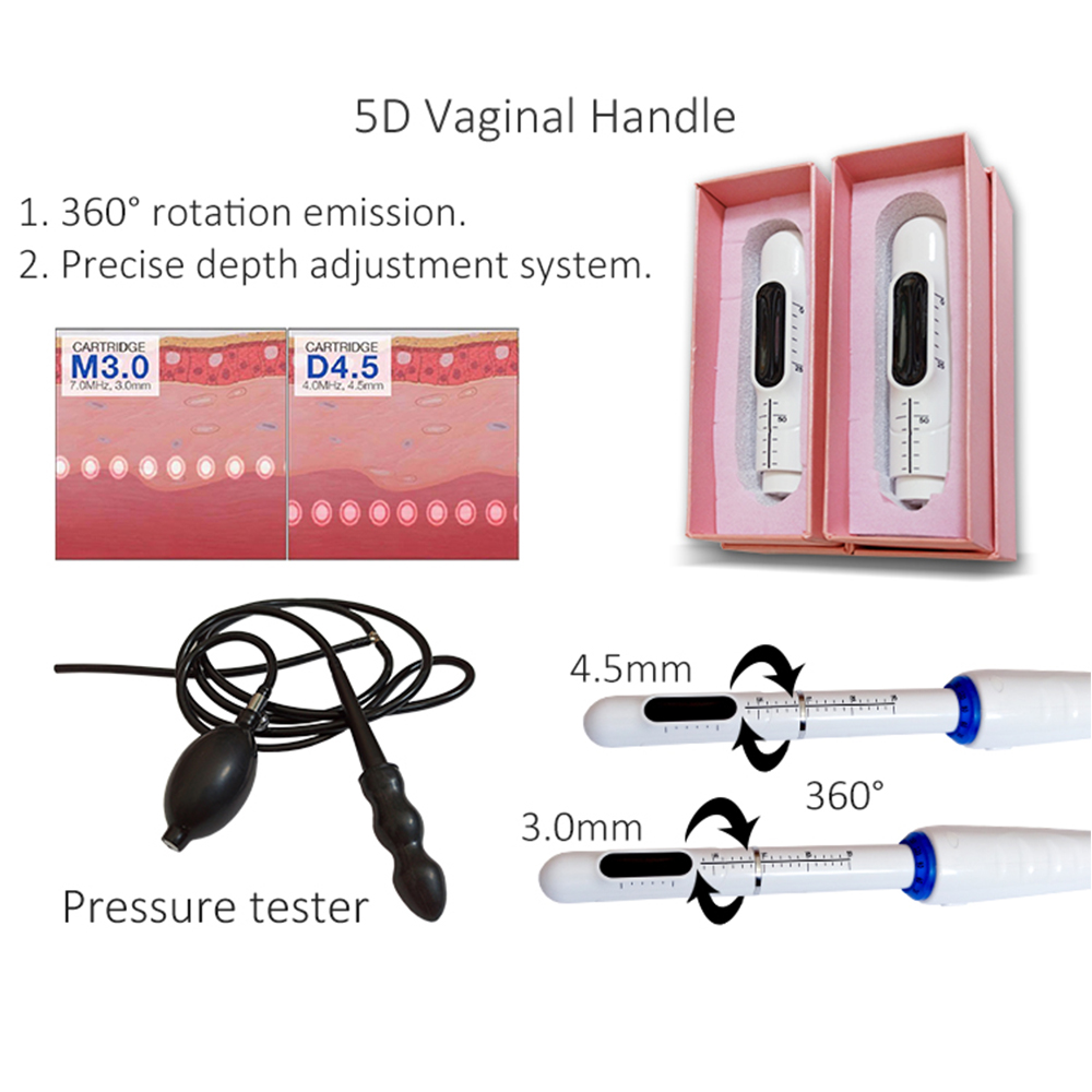 3 In 1 Hifu Machine Other Beauty Equipment 5D Hifu Vaginal Tightening Body Slimming Face Lifting