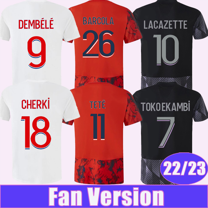 22 23 AOUAR DEMBELE TELE Mens Soccer Jerseys LACAZETTE TOKO EKAMBI CHERKI BOATENG Home Away 3rd Football Shirt Short Sleeve Uniforms, Qm10281 22 23 3rd ligu. 1 patch
22 23 AOUAR DEMBELE TELE Mens Soccer Jerseys LACAZETTE TOKO EKAMBI CHERKI BOATENG Home Away 3rd Football Shirt Short Sleeve Uniforms, Qm10281 22 23 3rd ligu. 1 patch