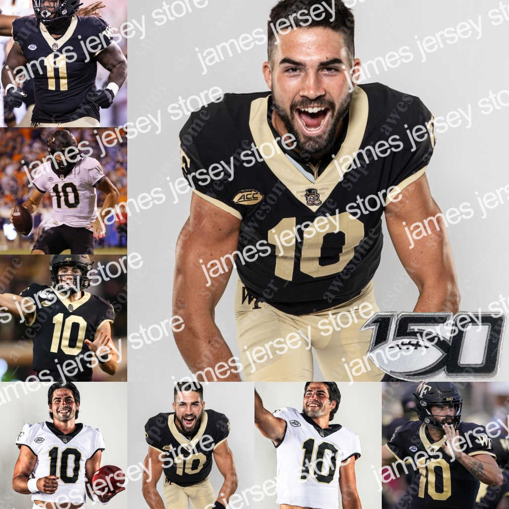 American College Football Wear Wake Forest Football Jersey Sam Hartman Christian Beal-Smith Justice Ellison A.T. Perry Jaquarii Roberson Christian Turner Taylor, Black-150th
American College Football Wear Wake Forest Football Jersey Sam Hartman Christian Beal-Smith Justice Ellison A.T. Perry Jaquarii Roberson Christian Turner Taylor, Black-150th
