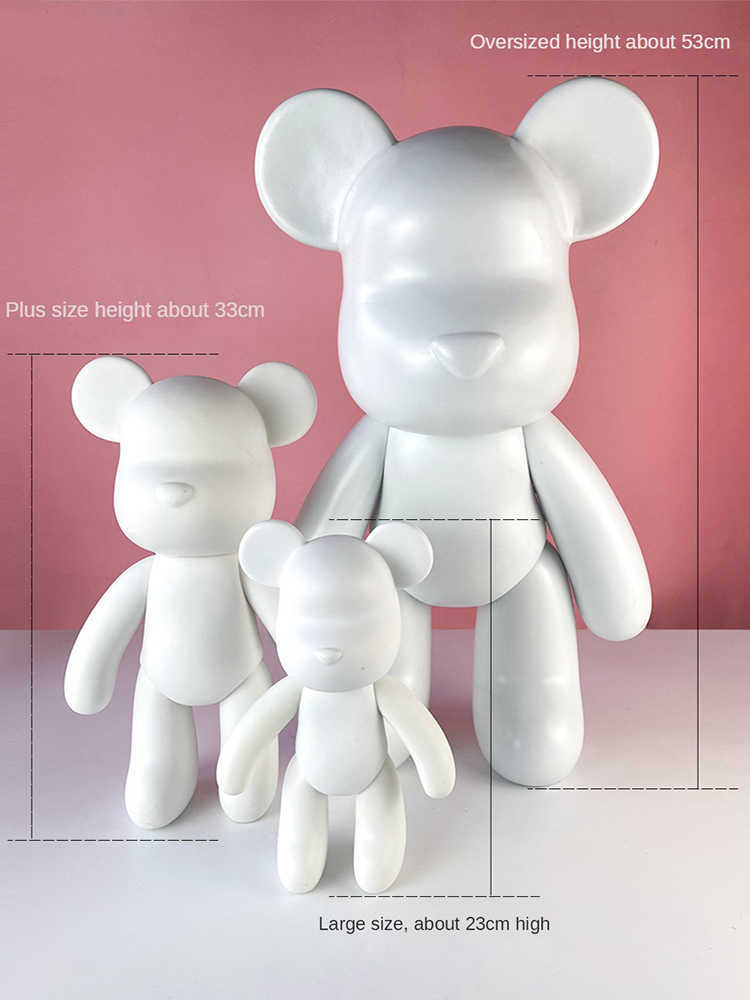 Novelty Games 7/18/23/33cm Fluid Bear White Mold Handmade Diy Graffiti Bearbrick Statue Manual Parent-child Toys Violent Bear Sculpture Decor T221013
Novelty Games 7/18/23/33cm Fluid Bear White Mold Handmade Diy Graffiti Bearbrick Statue Manual Parent-child Toys Violent Bear Sculpture Decor T221013